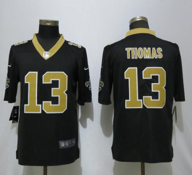 Men New Orleans Saints 13 Thomas Black Nike Vapor Untouchable Limited Playe NFL Jerseys
